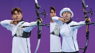 [속보] 임시현·이우석, 한국 양궁 리커브 혼성 금메달 획득