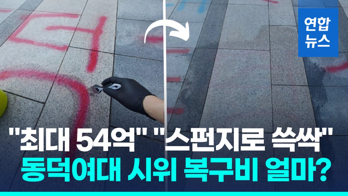 [영상] "최대 54억원?"…동덕여대 '래커칠 시위' 복구비는 얼마?
