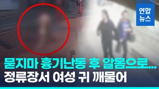 [영상] 식당서 흉기 휘두르고 알몸 도주…정류장서 시민 귀 깨물기도