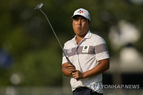 이경훈의 1라운드 경기 모습