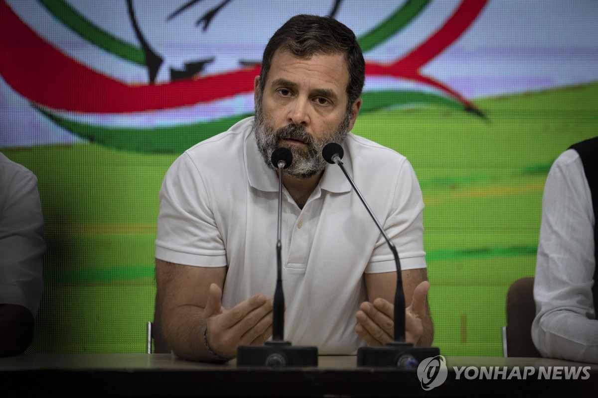 라훌 간디 전 인도국민회의 총재