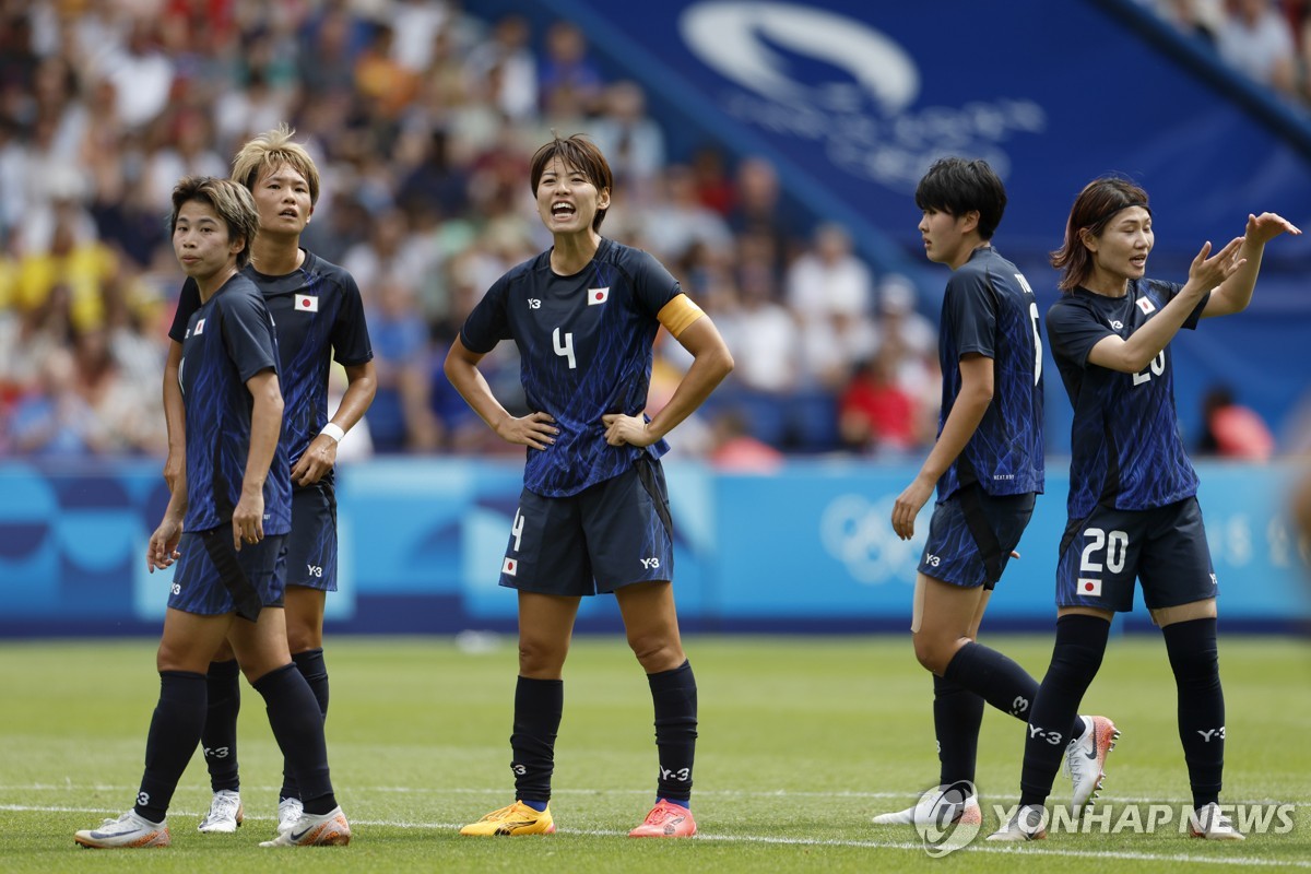 파리 올림픽 당시 일본 여자 축구대표팀