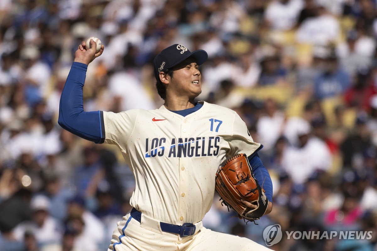오타니, 생일에 선발 등판 2이닝 무실점…김혜성 1타수 무안타