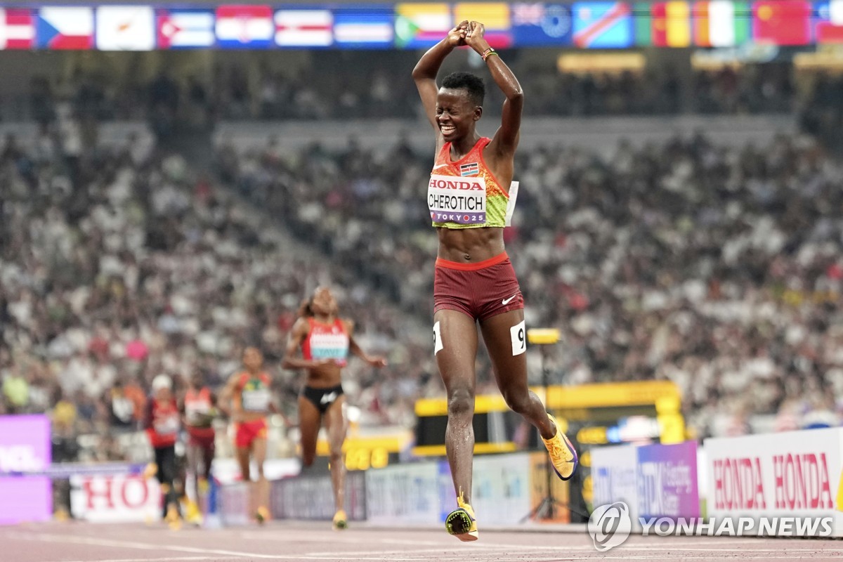 체로티치, 여자 3,000ｍ 장애물 우승