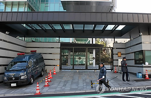 在日韓国大使館にも爆破予告メール　警察が警備強化