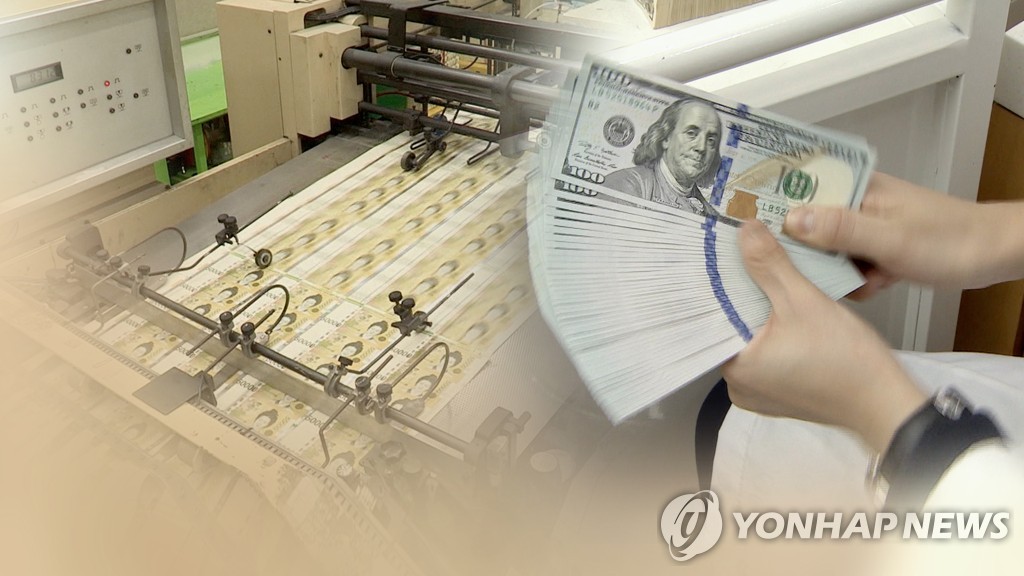 韓国ウォン安進む　対ドルで１３９０ウォン台に＝１３年５カ月ぶり安値