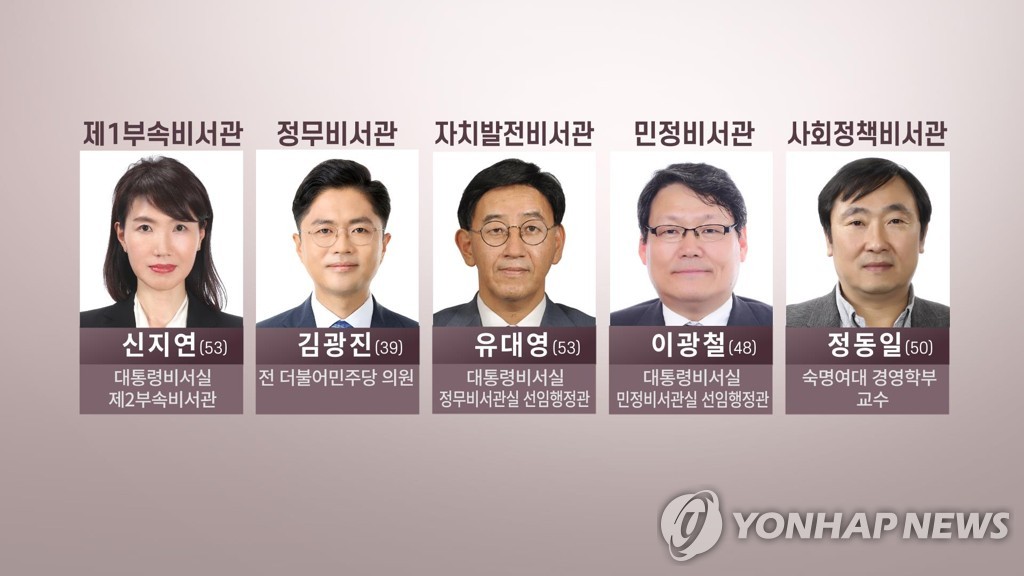 靑 비서관 5명 교체 (CG)