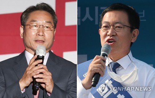 인천시장 선거 비방전 격화…박남춘-유정복 맞고발