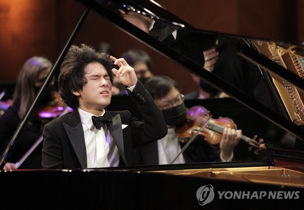 Le pianiste sud-coréen Lim Yunchan lors du concours international de piano Van Cliburn 2022. (Photo fournie par MOC Production. Revente et archivage interdits)