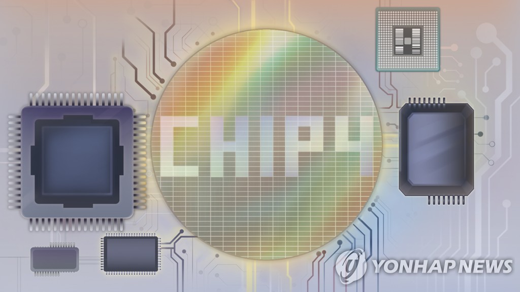 This graphic image depicts the "Chip 4" alliance initiated by the U.S., aimed to strengthen cooperation between some of the world's key semiconductor producing countries. (PHOTO NOT FOR SALE) (Yonhap)
