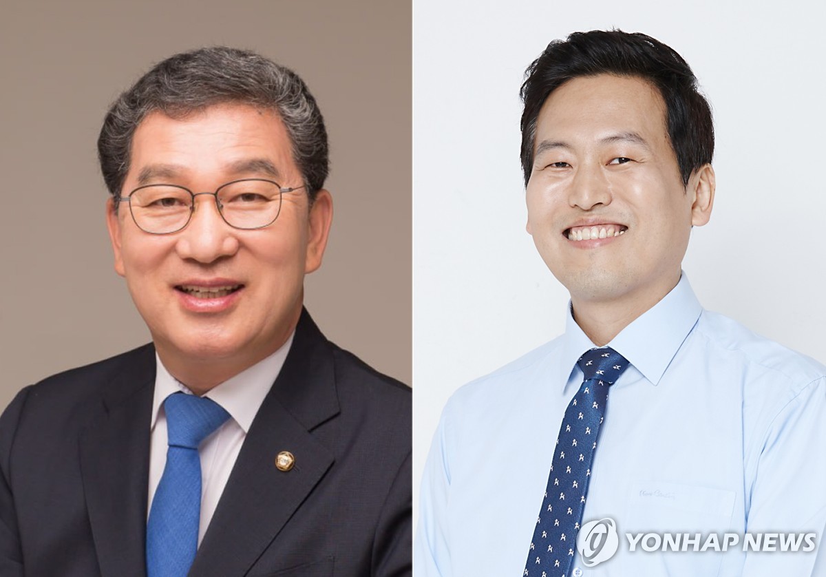 신정훈(왼쪽)·손금주 더불어민주당 전남 나주·화순 선거구 예비후보