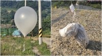 (2nd LD) N. Korea sends some 90 balloons carrying trash to S. Korea: Seoul's military
