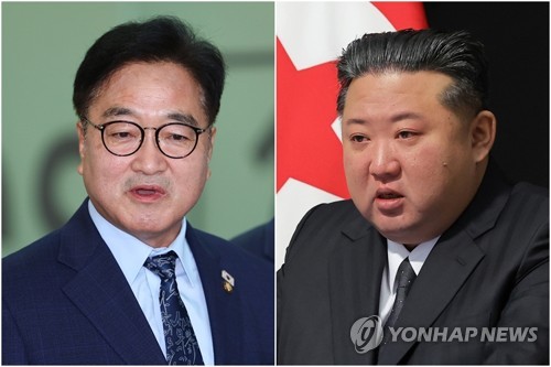 韓国国会議長が金正恩氏と握手　反応薄くも「会ったこと自体に意味」