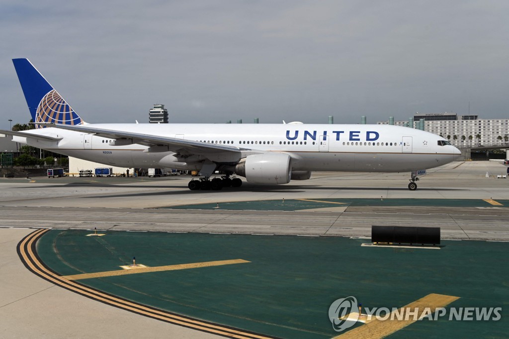 지난 2019년 로스앤젤레스 국제공항의 유나이티드항공 여객기