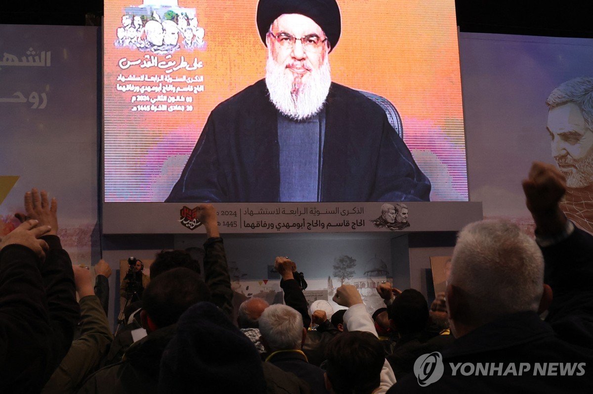 Hezbollah Leader Hassan Nasrallah Condemns Israeli Airstrike on Beirut in Televised Speech