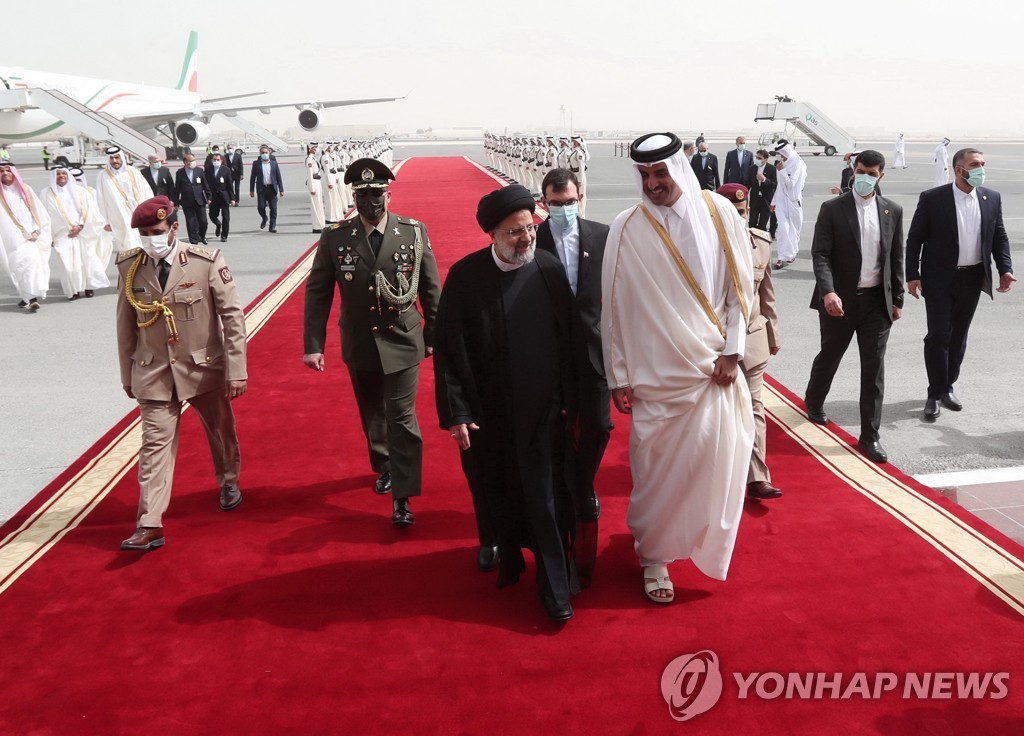 카타르 방문한 이란 대통령