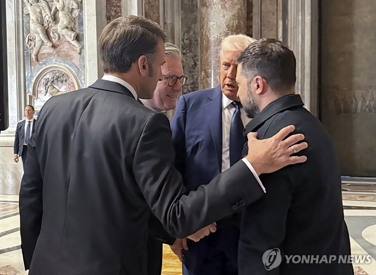 트럼프, 젤렌스키와 영프 정상