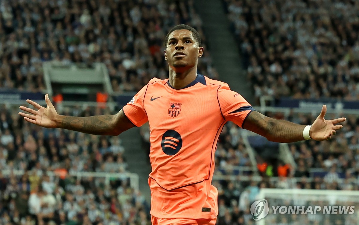 '래시퍼드 멀티골' 바르셀로나, UCL 1차전서 뉴캐슬에 2-1 승리