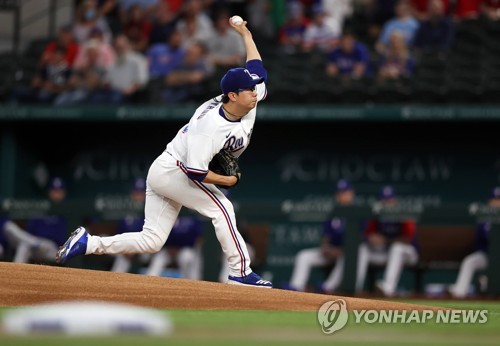 New York Yankees starting pitcher Corey Kluber throws to the Texas Rangers  in the first inning of a baseball game in Arlington, Texas, Wednesday, May  19, 2021. Kluber threw a no-hitter in