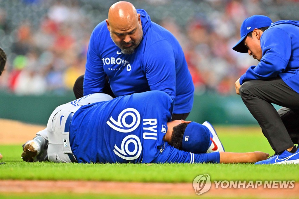 Blue Jays' Ryu Hyun-jin pleased with performance in no-hit start
