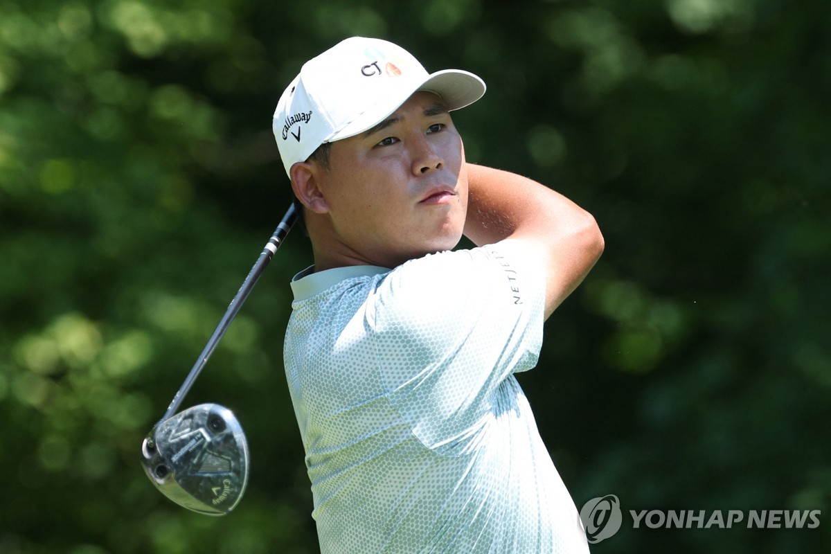 김시우의 2라운드 경기 모습
