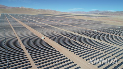 중국이 아르헨티나 후후이에 건설한 태양광 발전 시설