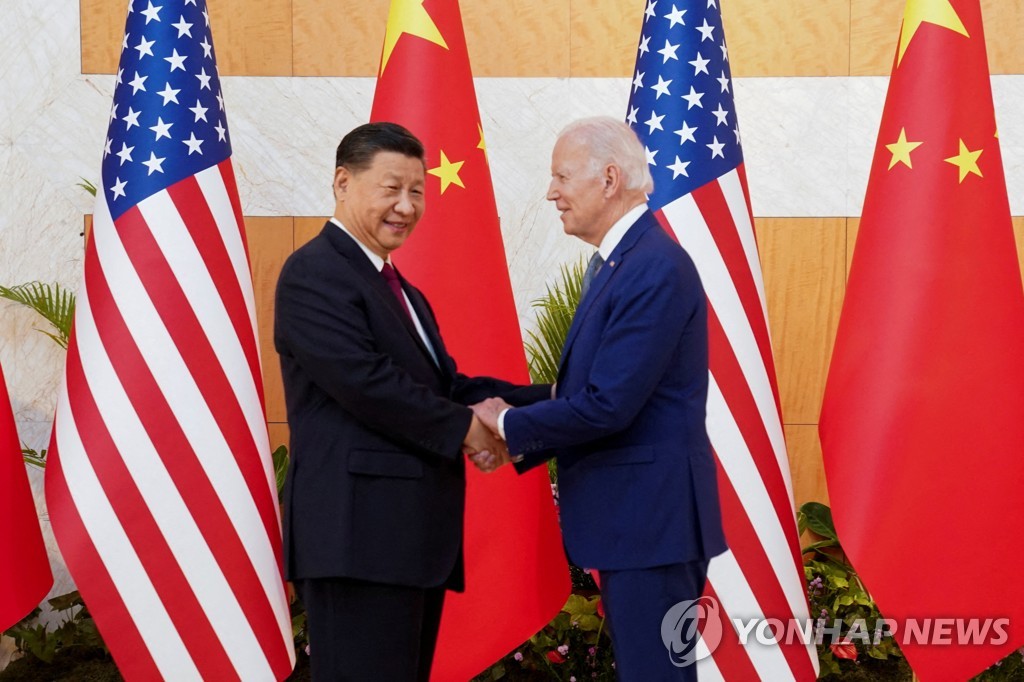 시진핑(왼쪽) 중국 주석과 바이든 미국 대통령
