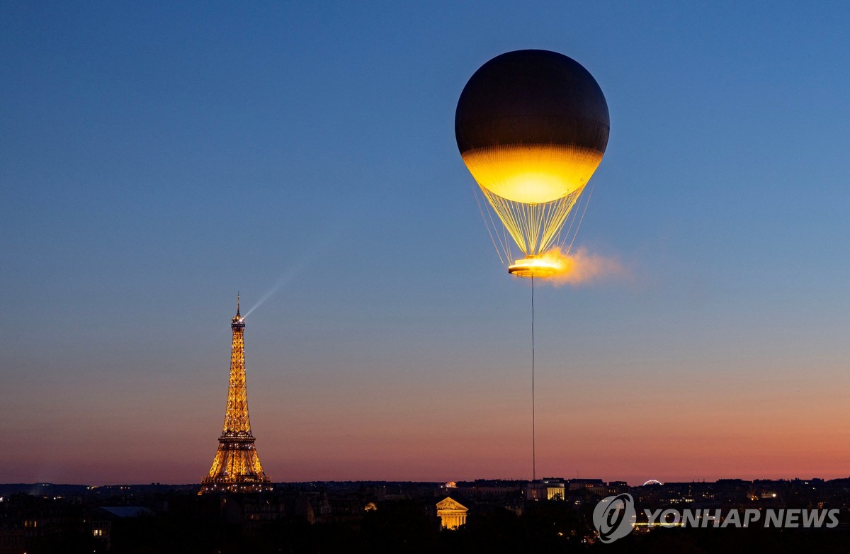 파리 올림픽 열기구 성화대