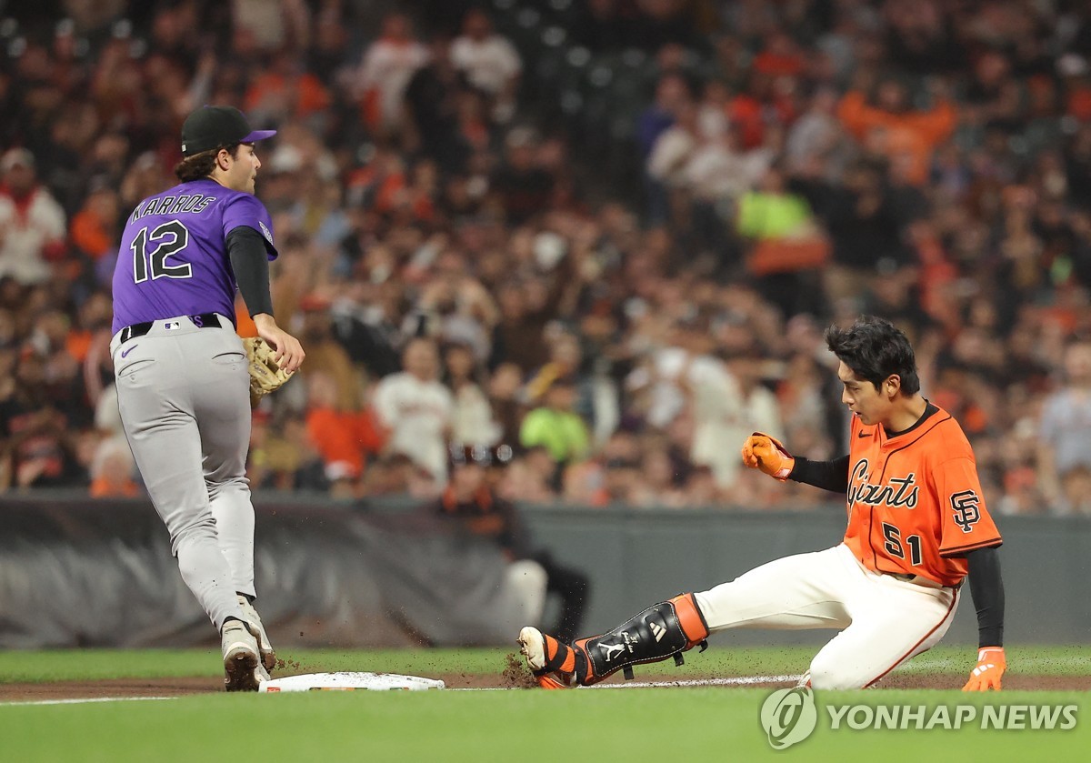 이정후의 시즌 12번째 3루타