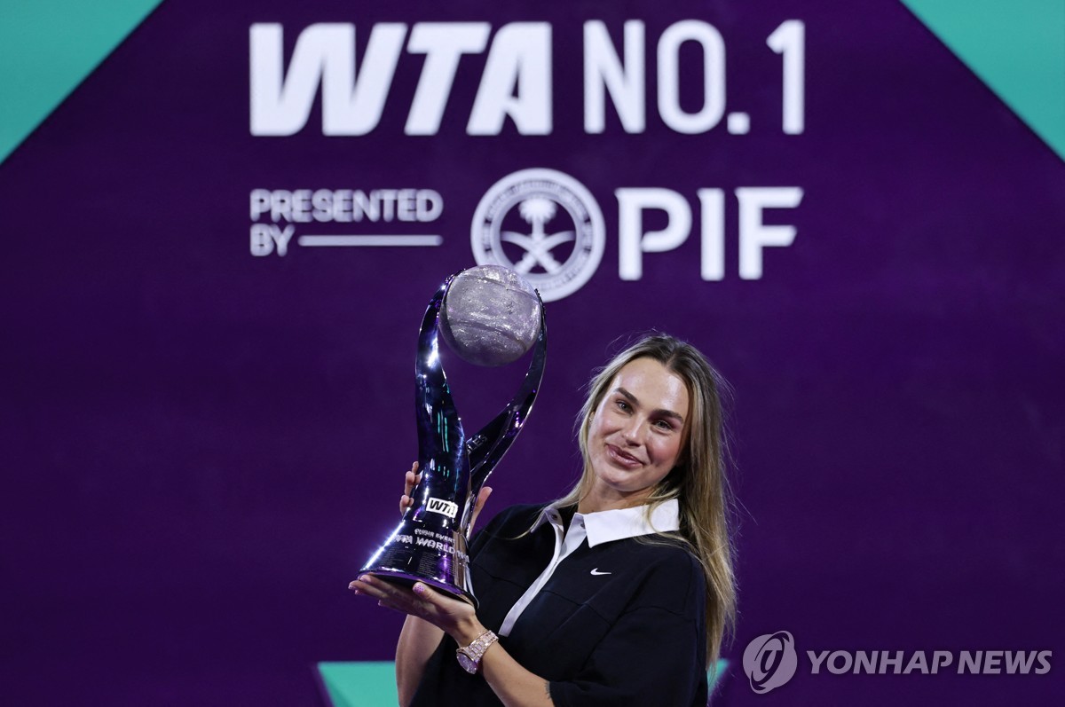 사발렌카, 2년 연속 여자테니스 단식 연말 세계 랭킹 1위
