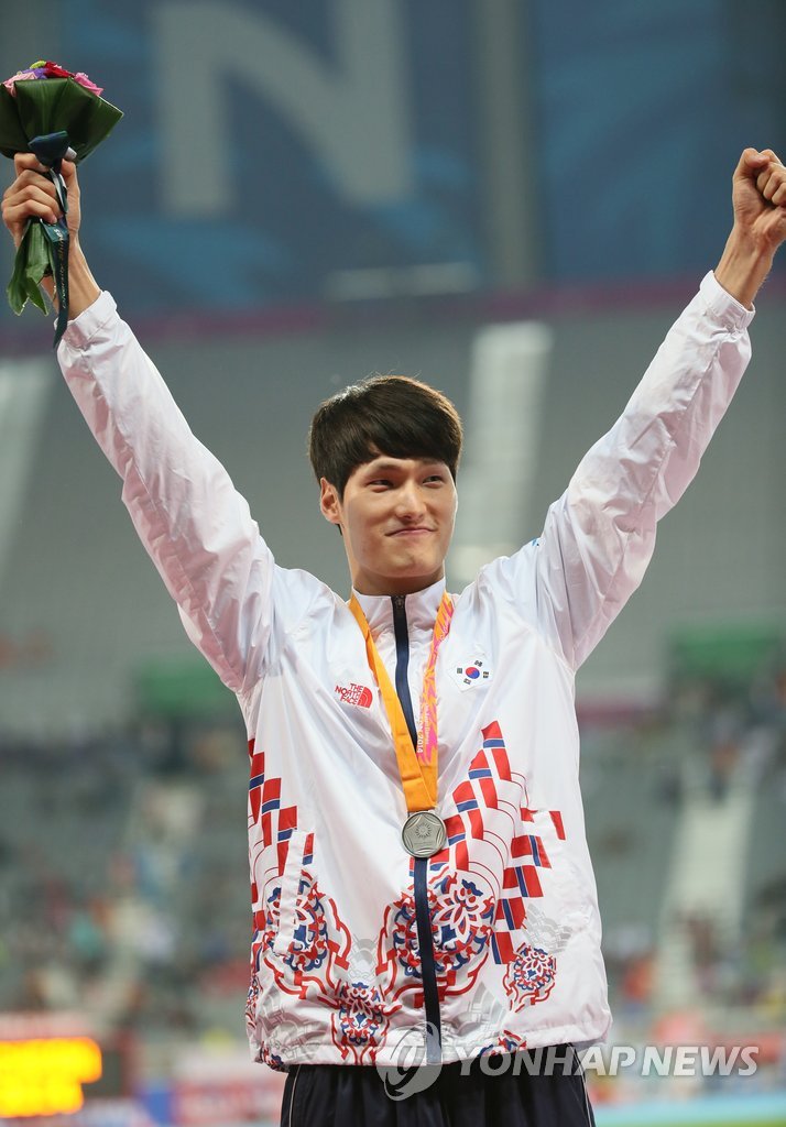 &lt;아시안게임&gt; 김병준, 자랑스러운 은메달