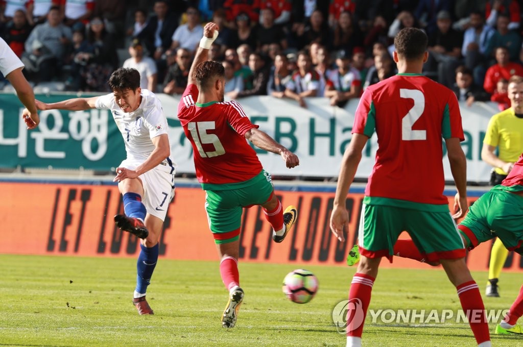 هزيمة المنتخب الكوري الجنوبي الكاملة من المنتخب المغربي في مباراة ودية لكرة القدم - 5