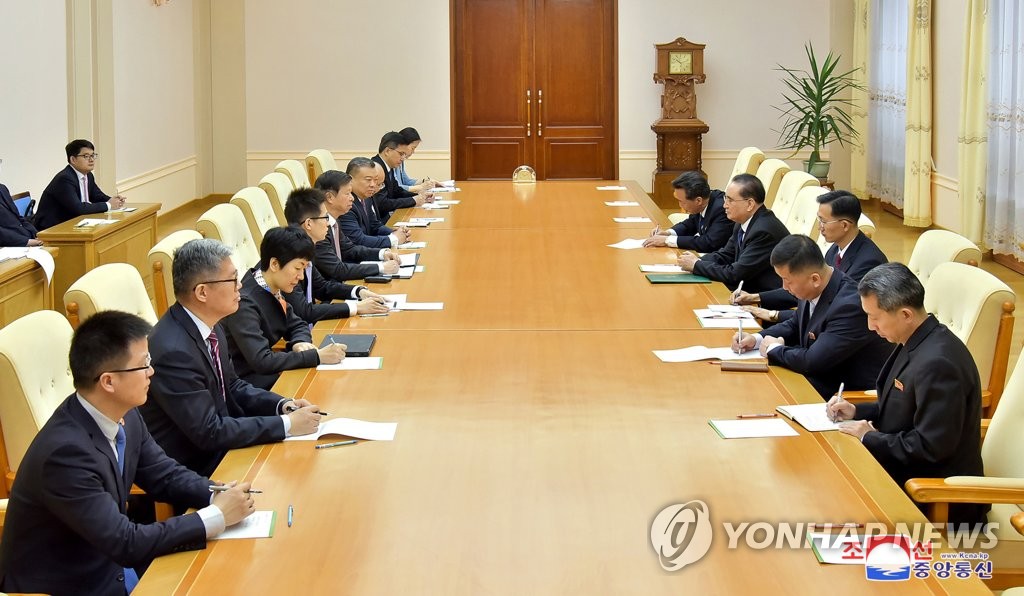북한 리수용, 쑹타오 중국공산당 대외연락부장과 회담