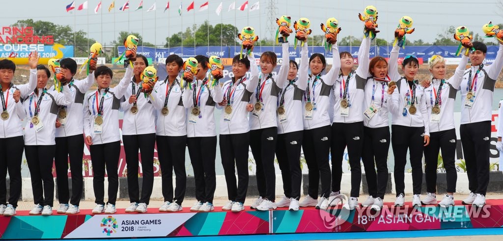 アジア大会　南北合同チームがカヌーで銅＝国際大会初メダル
