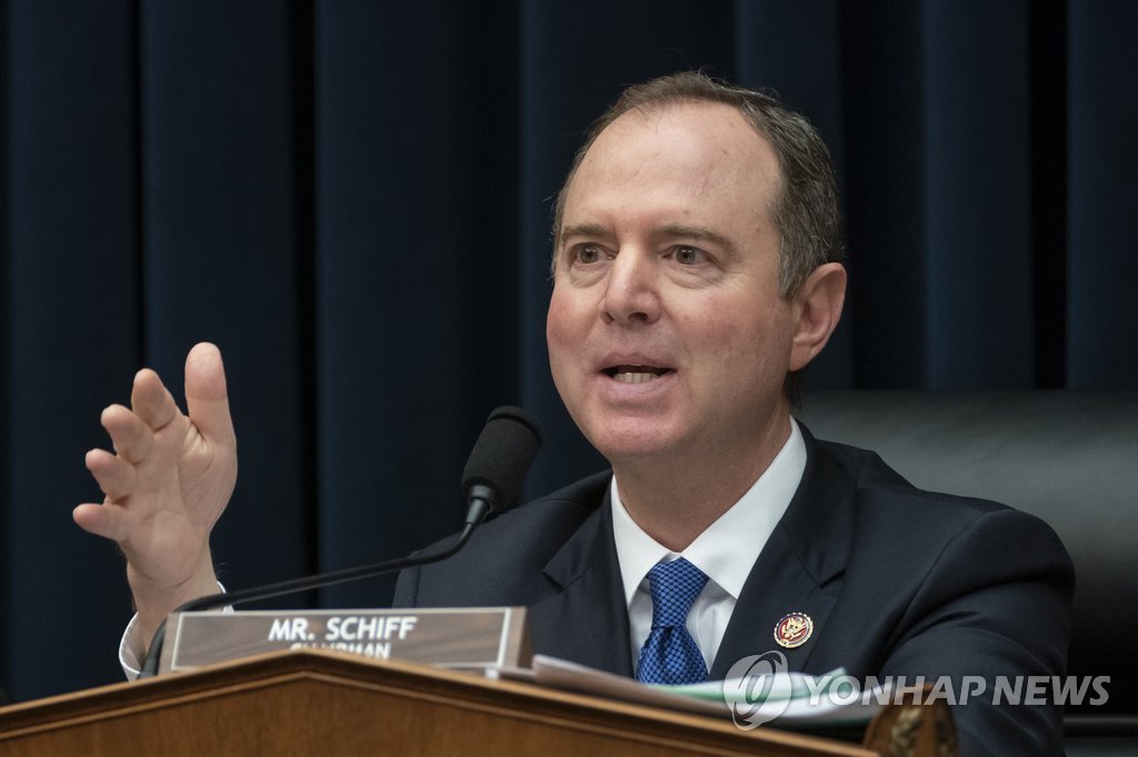 This AP file photo shows Rep. Adam Schiff (D-CA), chairman of the House Intelligence Committee. (Yonhap)
