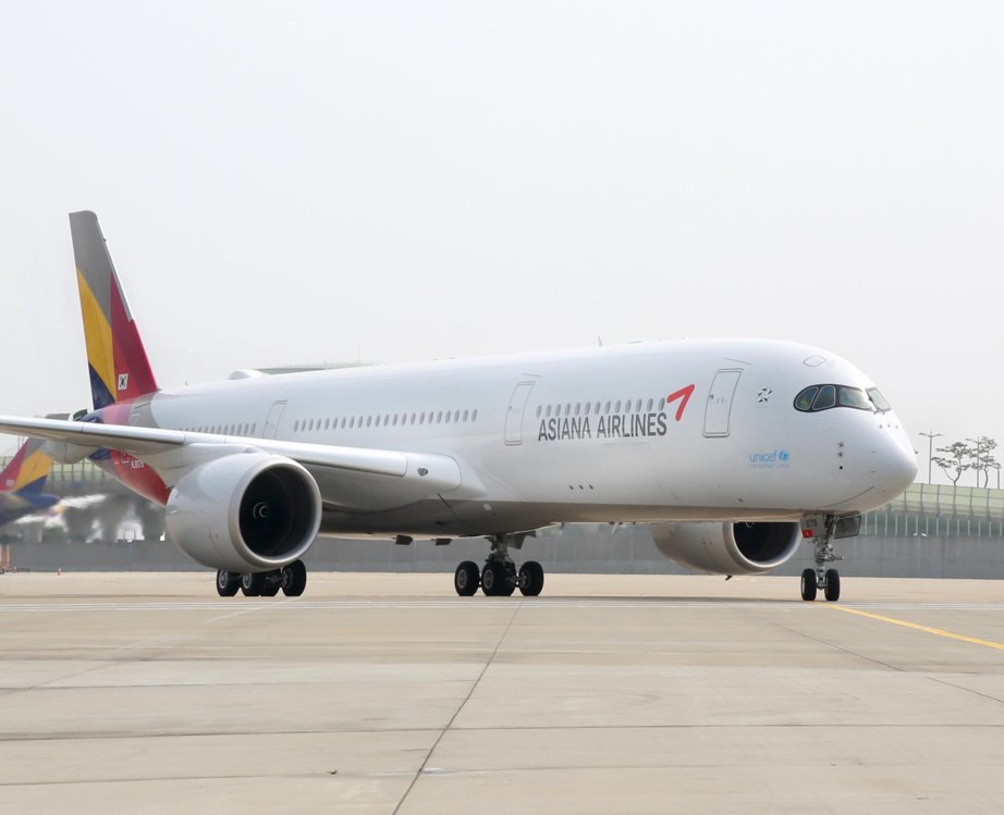 An Asiana A350 jet airliner (Yonhap)