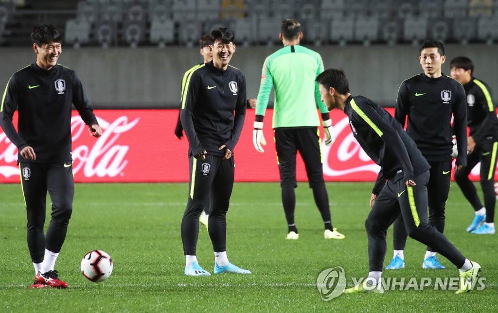 Son Heung-min smiles | Yonhap News Agency