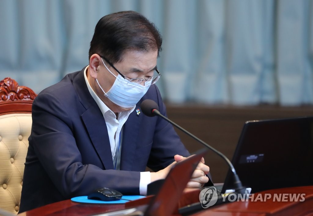 Chung Eui-yong, director of national security at Cheong Wa Dae (Yonhap)