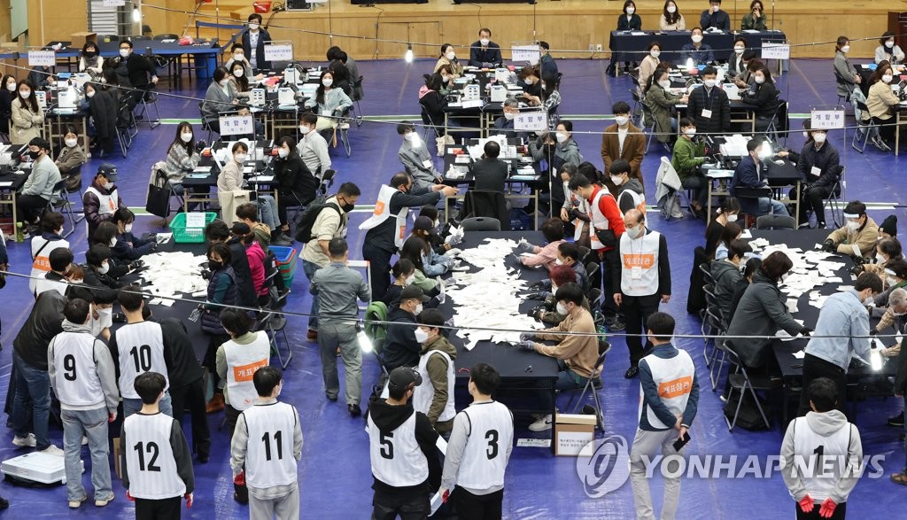 韓国再・補欠選の暫定投票率55．5％ ソウル市長選は58．2％ 聯合ニュース