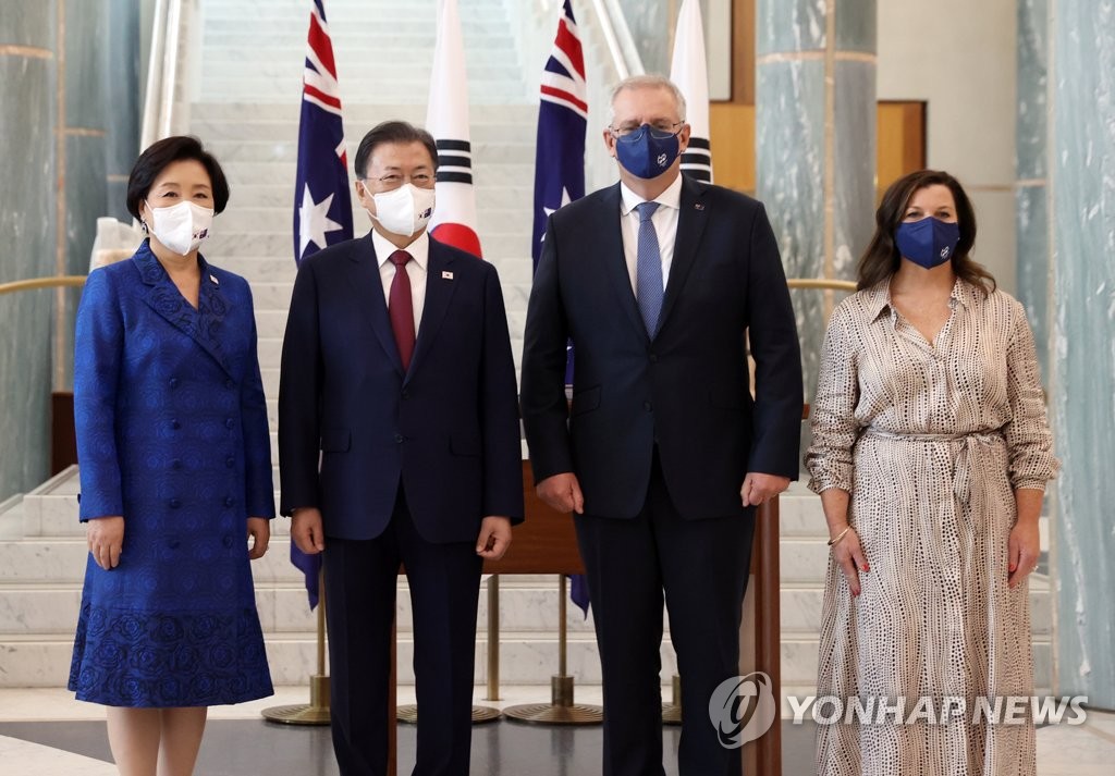 Moon, Morrison hold summit to deepen ties, secure supply chain