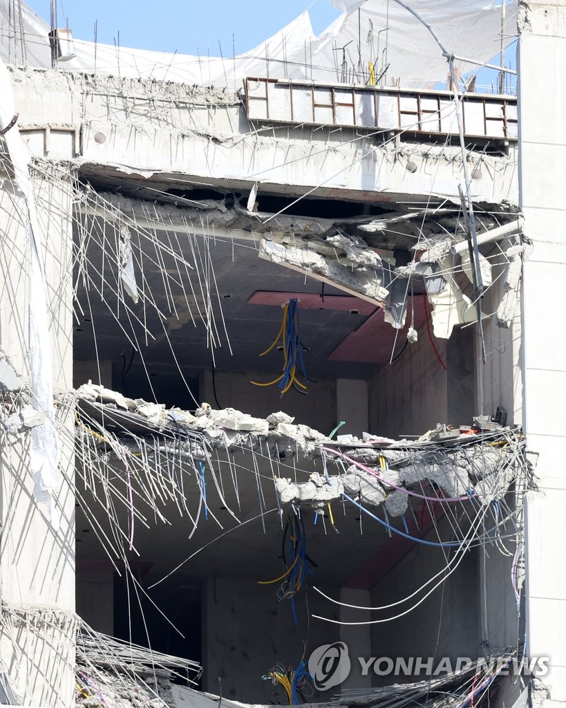 광주 신축아파트 붕괴사고, 보이지 않는 동바리