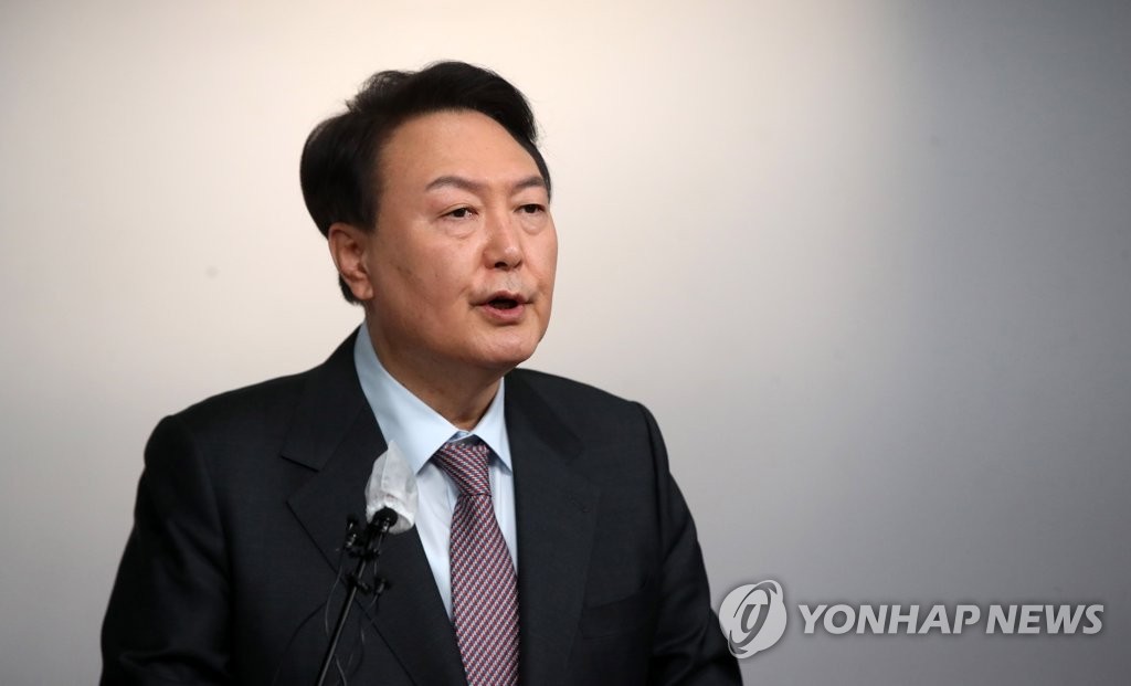 Yoon Suk-yeol, le candidat à l'élection présidentielle de la principale formation de l'opposition, le Parti du pouvoir du peuple (PPP). (Photo d'archives Yonhap)
