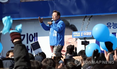 이재명, 인천·경기 유세 집중…저녁 방송 연설도