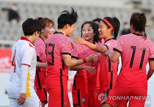 최유리·강채림·이금민 득점포…여자축구, 베트남에 3-0 완승