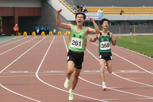 김동진, 한국 육상 남자 중학교 100ｍ 신기록…10초76