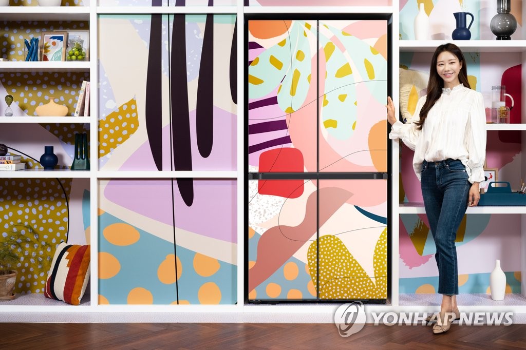 Alex Proba's Colorful Aesthetic Splashes Samsung's New Bespoke Fridge