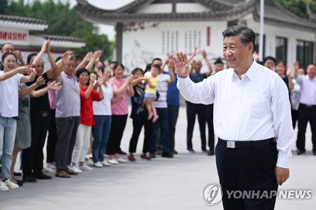 쓰촨성 시찰하는 시진핑 중국 국가주석