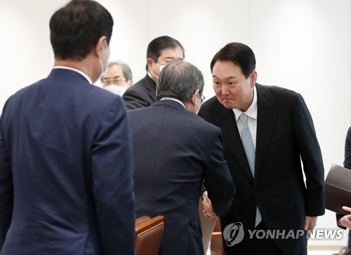 윤석열 대통령, 일본 게이단렌 대표단 접견