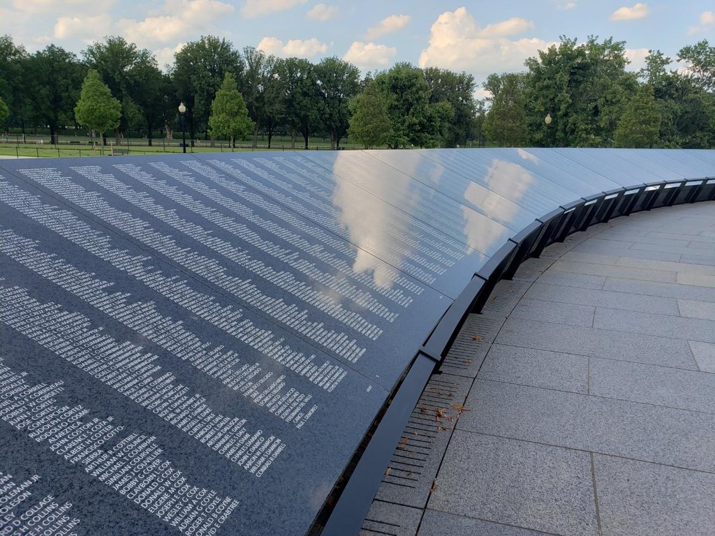 준공 앞둔 미국 워싱턴 D.C.의 한국전쟁 기념공원 내 '추모의 벽'