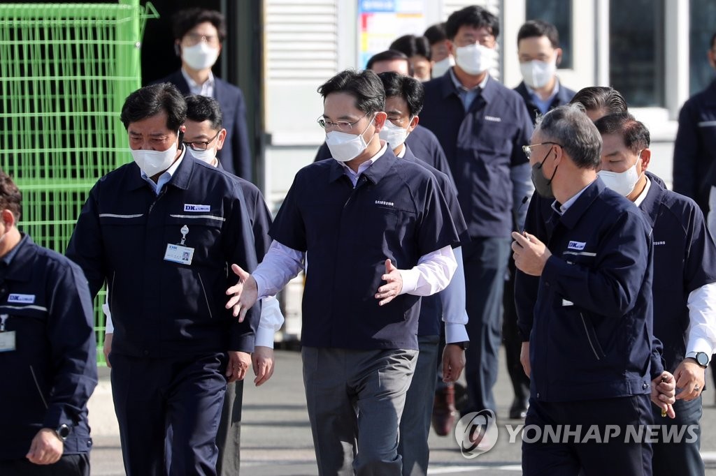 이재용 삼성전자 회장 광주 협력사 방문 연합뉴스 4370